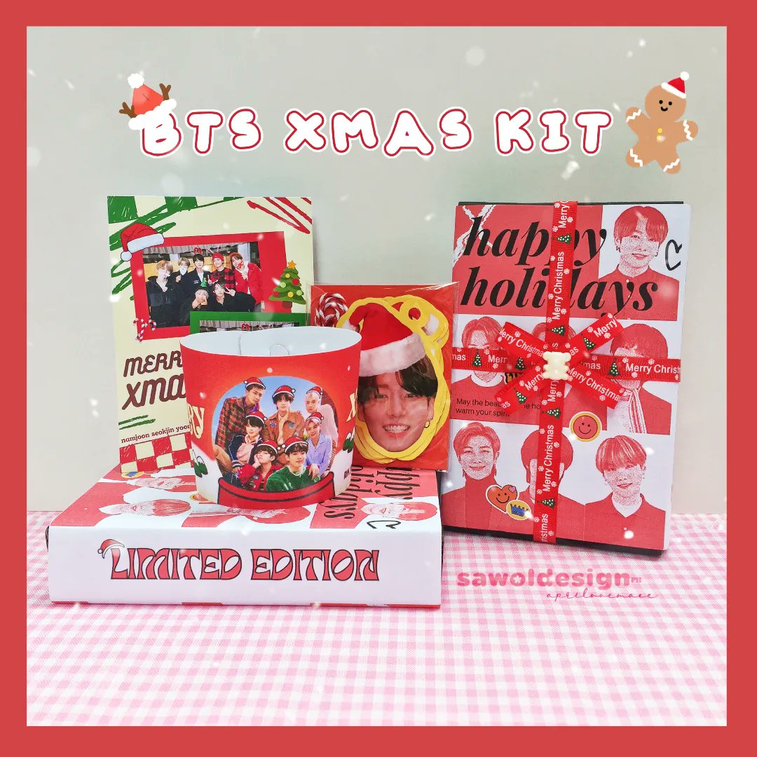 _swldesigns's tweet photo. ☃️ 13 days left till Christmas! 😲🎄

❄️ Celebrate your Christmas season with Bangtan and share it with your friends ⊰⊹ฺ

Avail now in Shopee:
https://t.co/BvxMYJPLkf

You can also request for other idols!

bts xmas fanmade merch kit bns pc fankit box design #SawolDesignKits https://t.co/PpOi3SMtGa