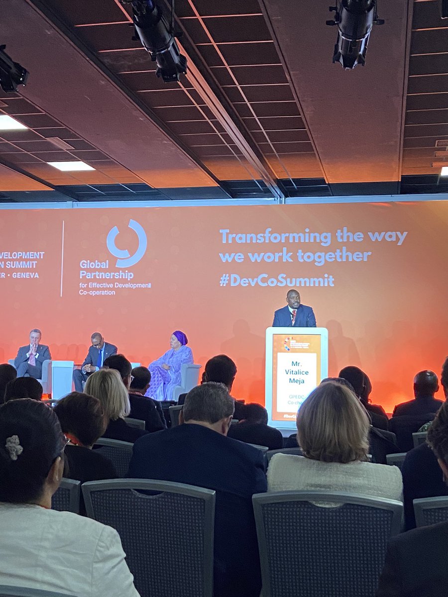 CSOPartnership_'s tweet photo. GPEDC Co-Chair Vitalice Meja: We need to put people at the heart of dev't, build inclusive partnerships w them, rely on them to tell us if we are successful. #NOEXCUSES #ACT4SDGsNOW #NOTOSTATUSQUO #PEOPLEOVERPROFIT #PLANETOVERPROFIT #AIDFORJUSTPEACE #NoBusinessAsUsual #HLM3 #SDGs https://t.co/YQhHxR7Ozu