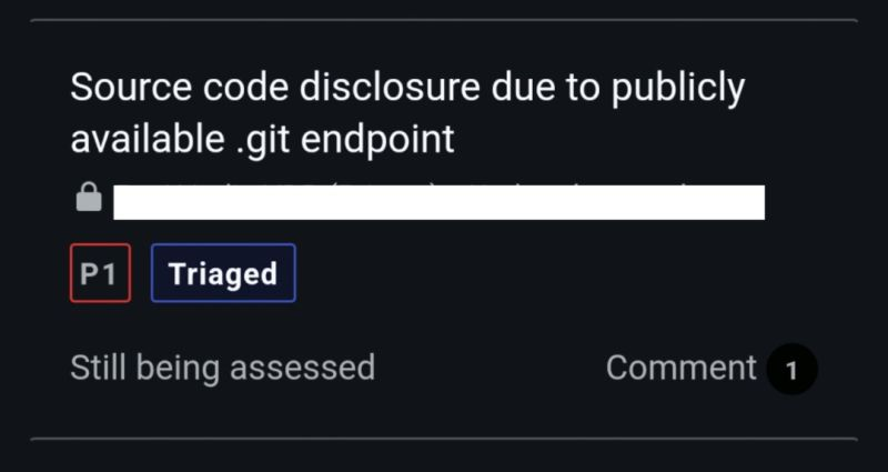 Razeditz_12's tweet image. Source code disclosure due to publicly available .git endpoint | P1 vulnerability 
Always check for endpoints related to /.git
#bugbountytips #bugbounty #bugbountytip