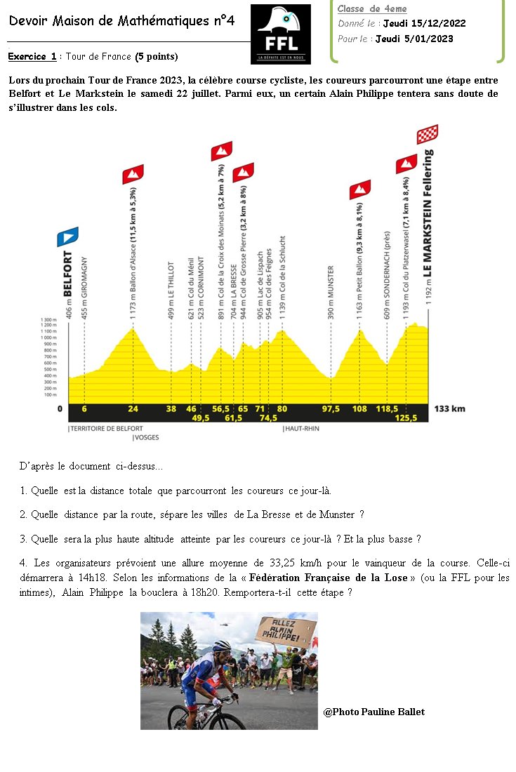 jo_vhm's tweet photo. @FFLose, voici un petit cadeau en ces temps difficiles pour vous ! Un petit DM de maths vous rendant hommage et qui, "lose" oblige, sera à faire par mes élèves pendant les fêtes. Ah ah !
Joyeux Noël à tous, et vivement 2023 !
#FFlose #AlainPhilippe #Qatar2022 #maths #inspiration https://t.co/T54mfvkGkT