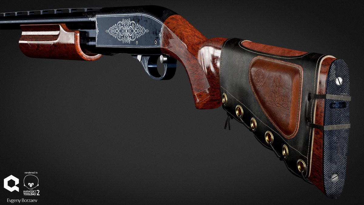 Blacksteinn's tweet image. We&apos;re excited to share with you another legendary gun modeled by our artists. This #Remington870 is a classic shotgun, which in our version played with new colors 🤩

#indiedev #gamedev #inspiration #motivation #pixel #3dmodelling #3D #videogames #gaming #indiegame #indiegamedev