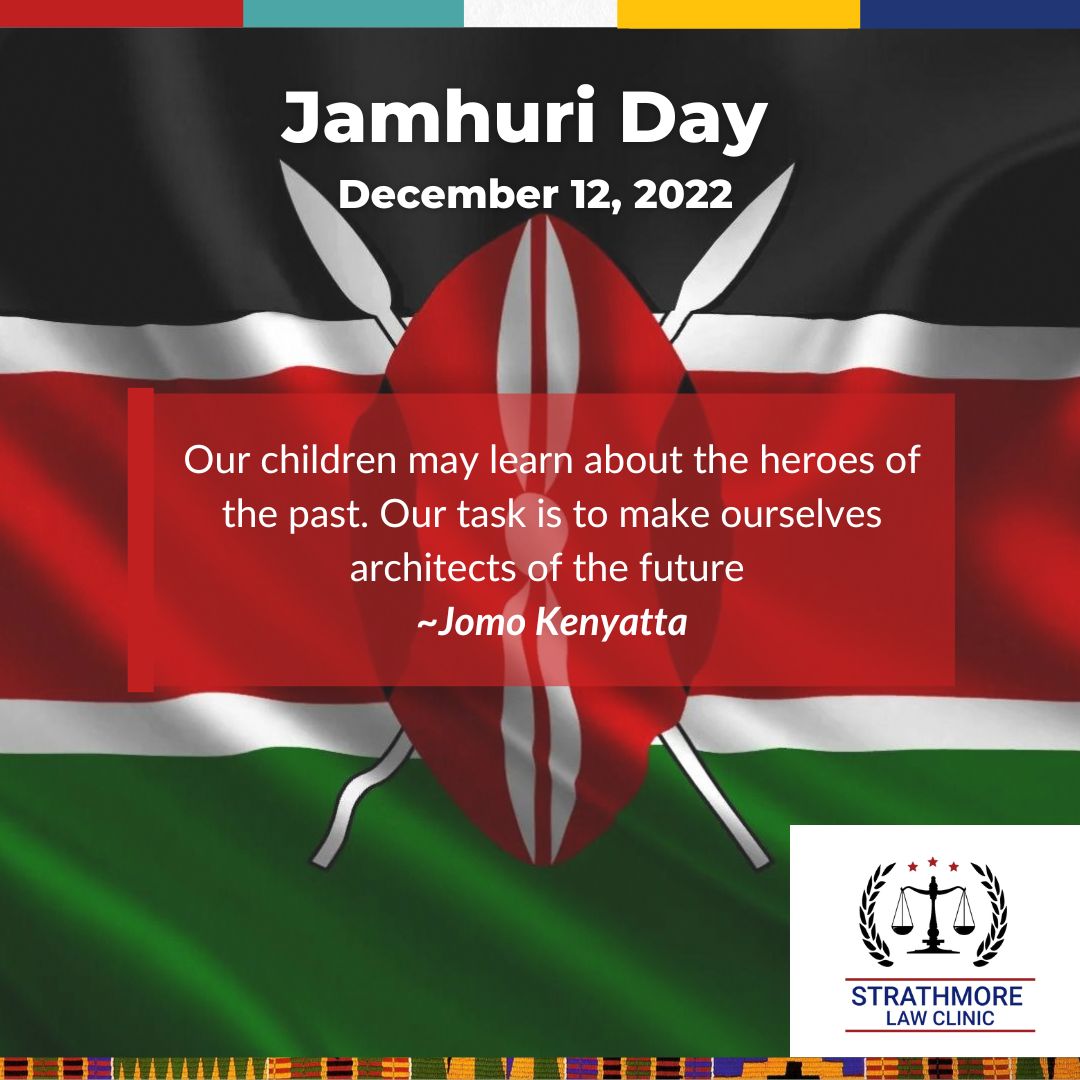 The Strathmore Law Clinic wishes you a happy and blessed Jamuhuri Day!

 #PamojaNaSLC