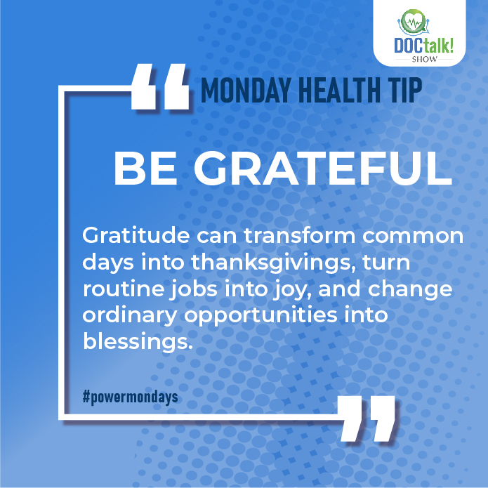 Expressing gratitude is associated with a host of mental and physical benefits. Studies have shown that feeling thankful can improve sleep, mood and immunity. Gratitude can decrease depression, anxiety, difficulties with chronic pain and risk of disease.