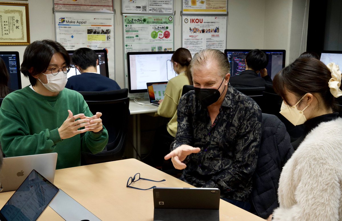 Coding opens the doors to new opportunities. Seeing how the young developers at the Prefectural University of Kumamoto are using Apple technology to create apps that serve and support their communities is a sign of many good things to come!