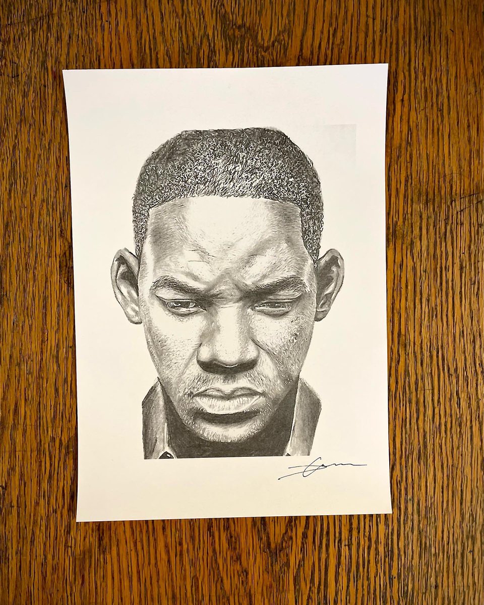 Will Smith pencil portrait 🌚🎨🖌️<a href="/WillSmith2real/">Will Smith</a> 
#WillSmith #WillSmith