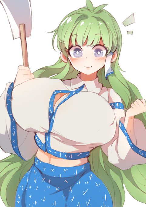 #東風谷早苗 
わんどろ! カエルと蛇まにあわず! 