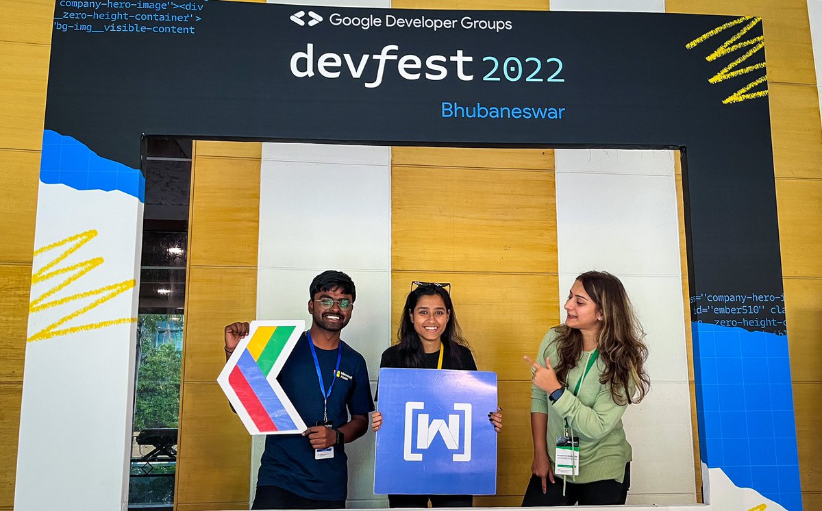 abhishek__iiit's tweet photo. An amazing and insightful tech conference hosted by @gdgcloudbbsr and @gdgbbsr 

Got to learn and meet some of the really great speakers and my idol @pooja_bhaumik , @annapurnasid , @SVrijraj , Jayashree and many more ! 

#DevFestBhubaneswar #DevFest22
#devfestbbsr #DevFest https://t.co/3W1EZEn5XV