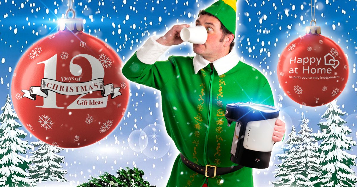 Our 'Happy at Home' elf has been busy showing off the latest low-cost gadgets that can help people to carry out daily tasks more easily. Like this one-cup kettle -perfect for making just one cuppa, and avoiding having to lift/pour heavy kettles.
More ideas staffordshire.gov.uk/gifts