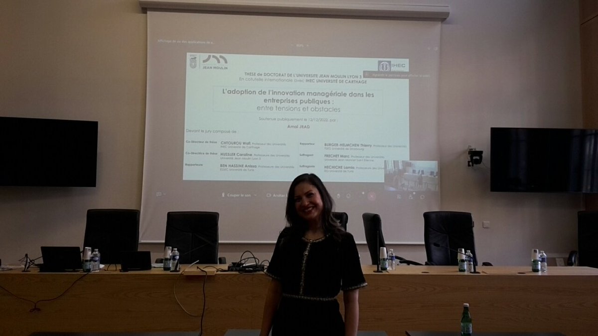 <a href="/iaelyon/">iaelyon School of Management</a> "adoption de l'innovation managériale dans les entreprises publiques: entre tensions et obstacles" soutenance de thèse d'Amal Jrad dans quelques minutes...