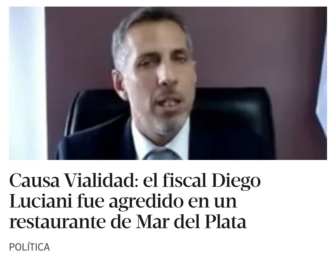 luispetri's tweet photo. Todos a bancar al Fiscal Luciani. El Gobierno Nacional es responsable por su seguridad y la de su familia. 
Se tiene que terminar la Argentina de las mafias y los aprietes. 
Justicia primero y siempre! https://t.co/uDma5YdYDu