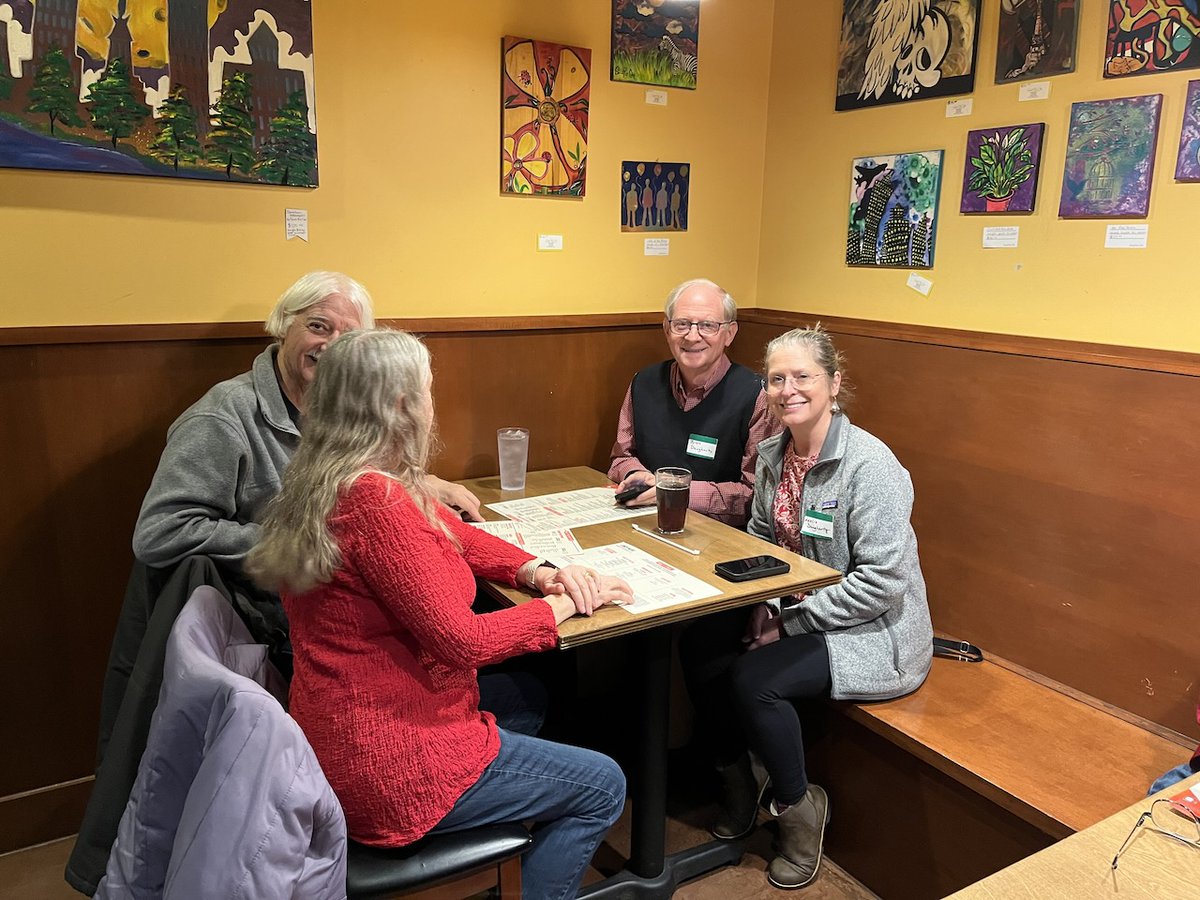 RLC_Indy's tweet photo. The combined Dinners for Eight (or Nine) fellowship group gathered for an annual Christmas party at Jockamo Pizza in Greenwood on Tuesday, Dec. 6. Check out photos from this night of good conversation, tasty food, and holiday cheer! https://t.co/ixSrwetdwQ