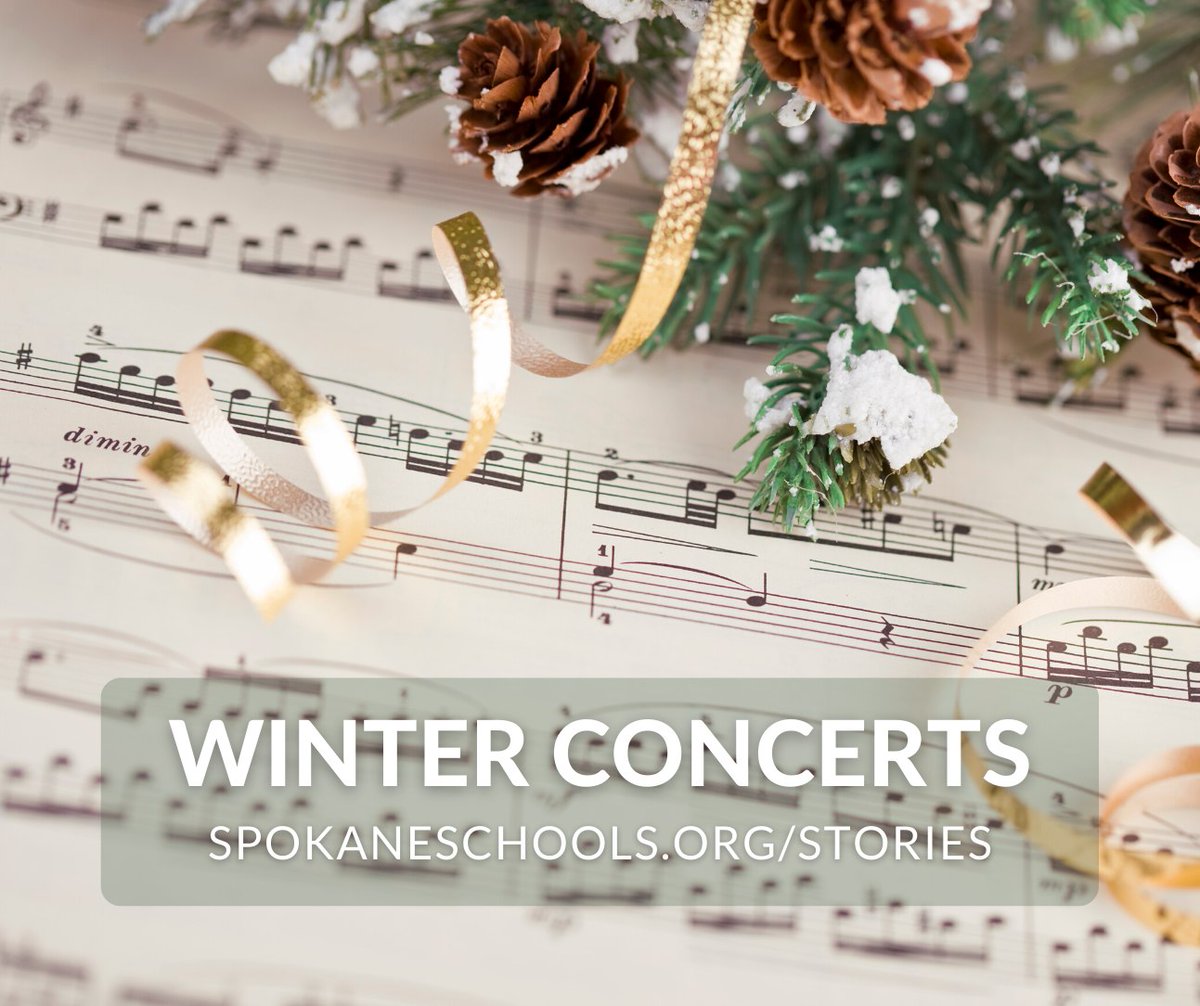 Thanks to <a href="/ksps_pbs/">KSPS PBS</a> for livestreaming two of our high school music concerts this week! 
Dec. 13, 7pm – Shadle Park Choirs present “Winter Concert”
Dec. 14, 7pm – Ferris Music presents “Winter Wonderland”
Visit spokaneschools.org/stories to enjoy the shows.
#SPSPromise 🎵🎄