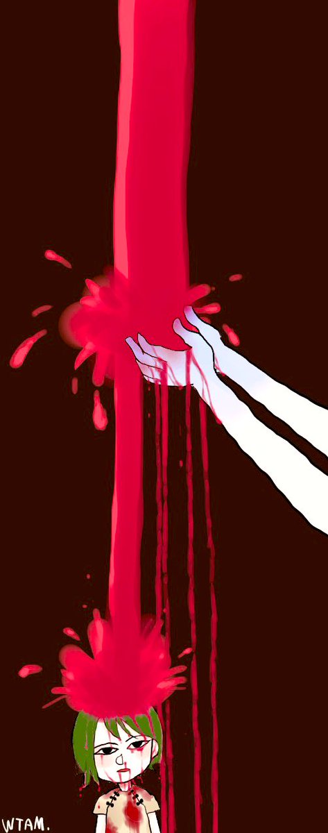 HaneyWataame's tweet image. すくうな。
 #DoNotHelp #art #絵