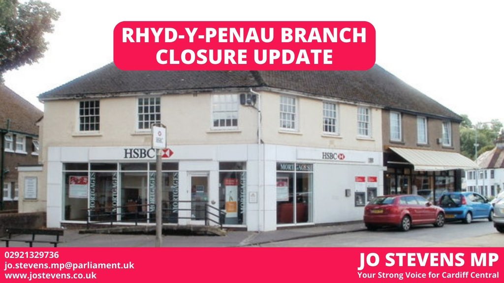 <a href="/HSBC_UK/">HSBC UK</a>'s own figures show that 32% of customers rely solely on branch banking in #Cyncoed. 

Despite this, HSBC has informed me that their decision to close is final. I am deeply disappointed that my concerns and those of my constituents have been ignored.