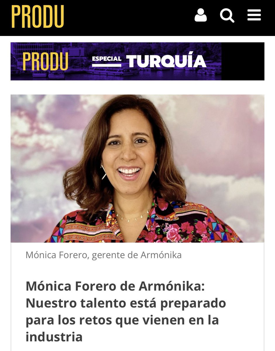 produ.com/noticias/monic… 
Gracias <a href="/PRODU/">PRODU</a> y nuestra CEO <a href="/MonicaForeroP/">Monica Forero P</a>
