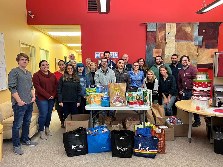 Thank you to everyone that contributed to our recent food drive! Last week we dropped off the non-perishable donations to Wayside Food Programs, and they will distribute the items to local food pantries in need. This food will go a long way in fighting food insecurity in Maine.