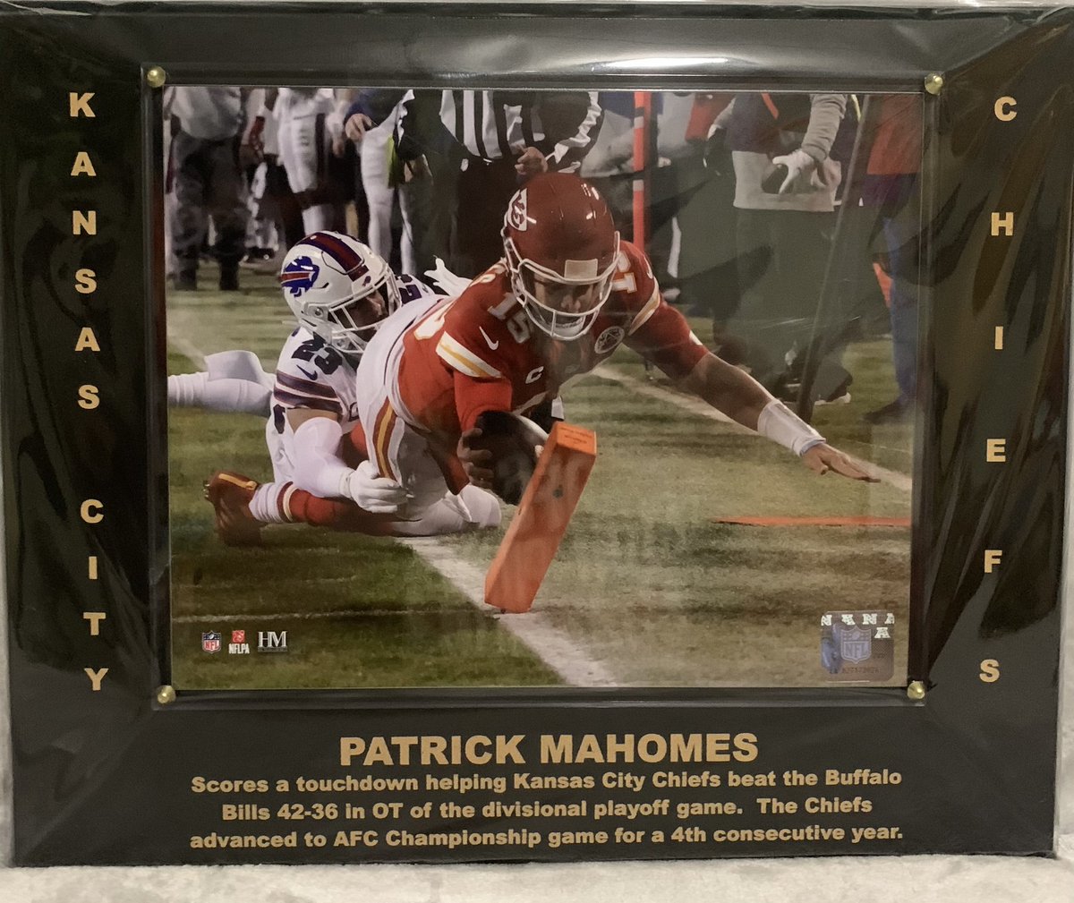 It’s Day 5 of my 12 Days of Giveaways for <a href="/NKCSchools/">NKC Schools</a> and Northland teachers! Remember last years epic “13 seconds” #ChiefsKingdom playoff game against the Bills? This framed picture shows QB <a href="/PatrickMahomes/">Patrick Mahomes II</a> diving for a touchdown score in that game! Like &amp; Retweet to enter!