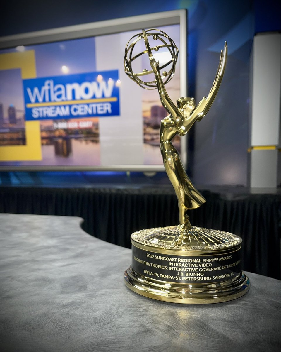 WFLAJB's tweet photo. A big win for #InteractiveJournalism.

Thank you to the Emmys. Historically, these statuettes have mostly gone to TV nominees. But our industry is changing as more and more people look online for coverage they can trust. 

My biggest thanks to everyone who watches our streams! https://t.co/GpUKV5UUpo