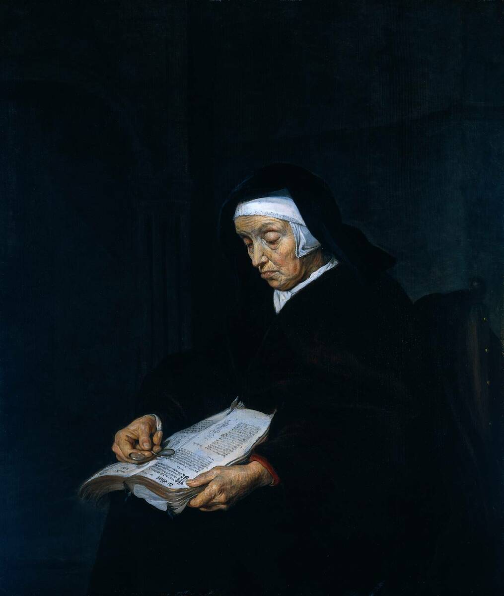 baroque_art's tweet photo. Old Woman Meditating, 1662 #baroque #gabrielmetsu https://t.co/sZ0XZNTkFd https://t.co/WswAAAwKLH