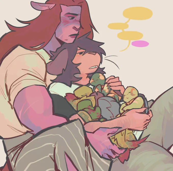 worlds most slowest slowburn with these 2.. imagine raising 4 kids together for 13 years and still not be able to put ur feelings for each other into words #rottmnt 