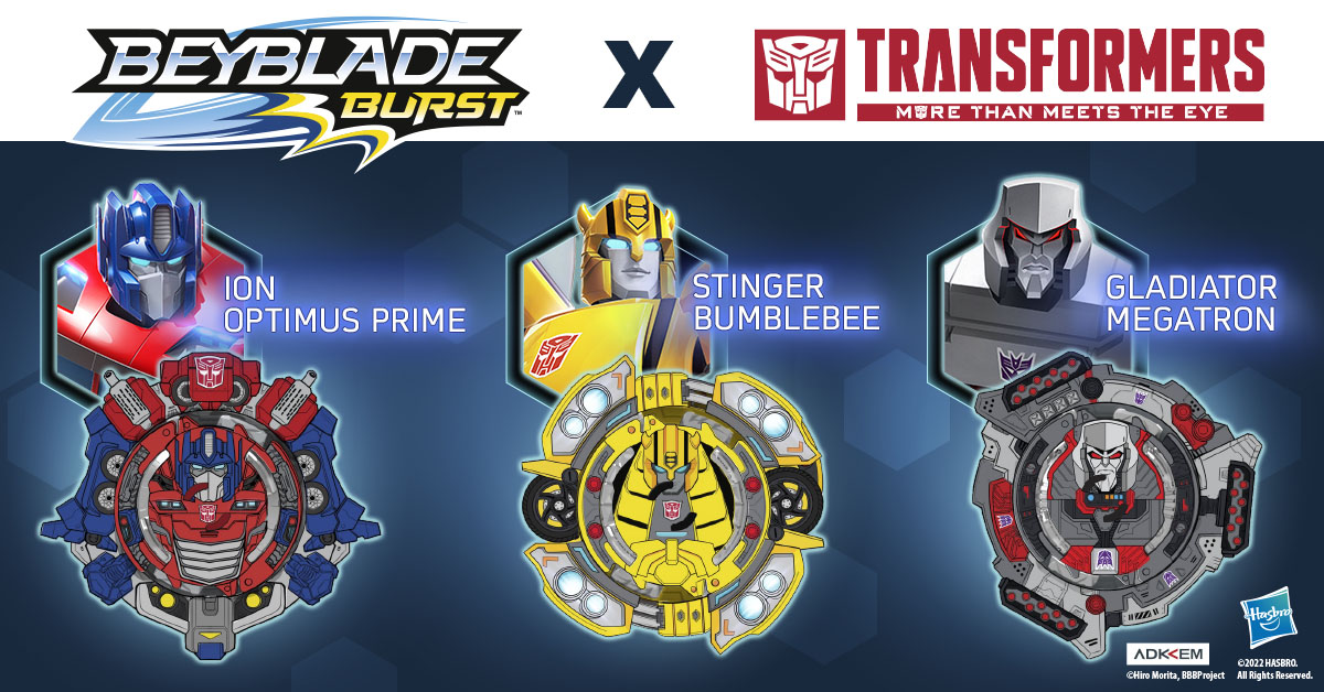 Hasbro on X: Bladers, ever wonder what Bumblebee, Megatron, and Optimus  Prime would look like as Beyblade tops? For the first time ever, limited  edition @transformers Beys are available to check out