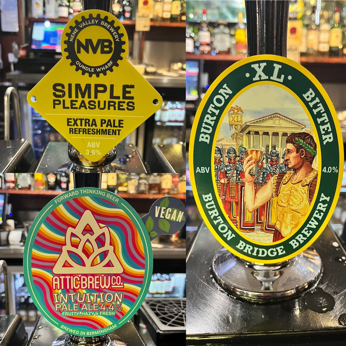 bread_bitter's tweet image. Guests tonight 🍺

Simple Pleasures from Nene Valley, Intuition from @atticbrewco and Burton XL Bitter from Burton Bridge 🌟