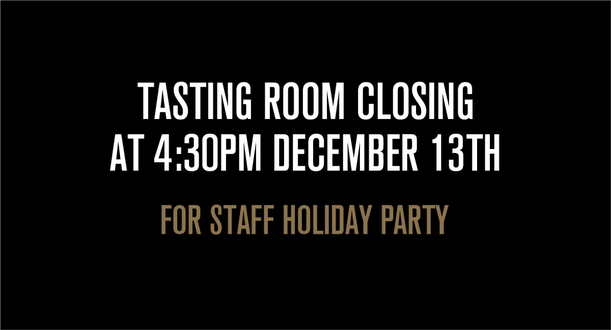 pFriem Beer (@pfriembeer) on Twitter photo Our Tasting Room will be closing early at 4:30pm tomorrow 12/13 so we can throw our amazing pFriem Team a Holiday Party!
We are open all day today though, so come by and grab a bite to eat and beer to drink. 🍺 #pfriembeer Our Tasting Room will be closing early at 4:30pm tomorrow 12/13 so we can throw our amazing pFriem Team a Holiday Party!
We are open all day today though, so come by and grab a bite to eat and beer to drink. 🍺 #pfriembeer