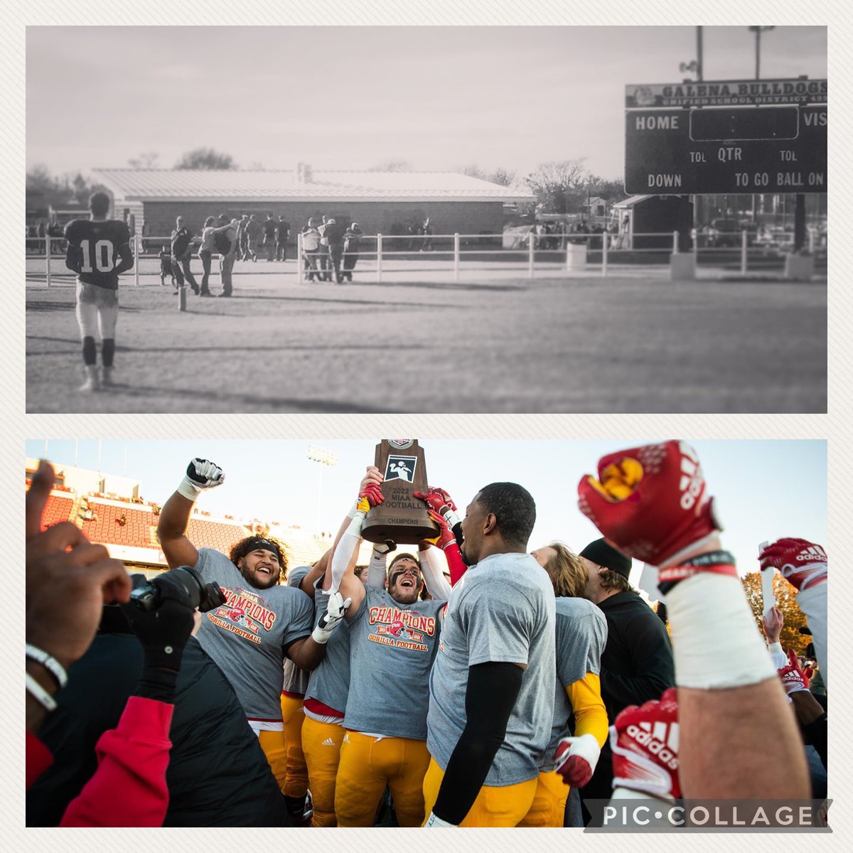 From his last high school game, not knowing then if there would even be a future for him playing college football to becoming an MIAA champion and 2x All-American.  This is for all those who haven’t been recruited.  The best commitment you can make is to yourself.  Be great.