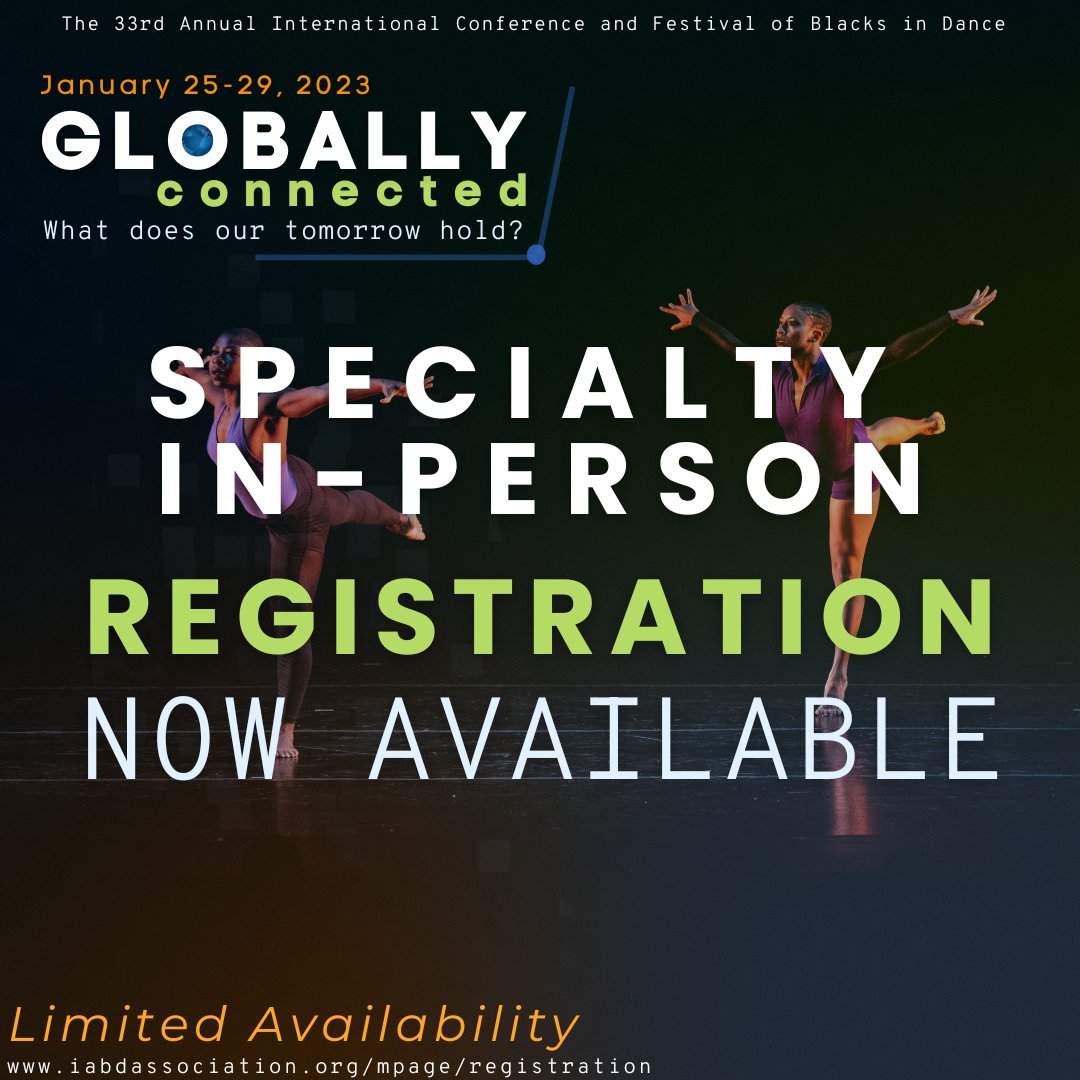CONFERENCE &amp; FESTIVAL,  IN-PERSON LIVE STREAM REGISTRATION PACKAGE

With only 200 available, this package is first-come first-served and offers an in-person live stream of all of the performances taking place in the Jane Mallet Theatre at the hotel.

Visit iabdassociation.org/mpage/registra…