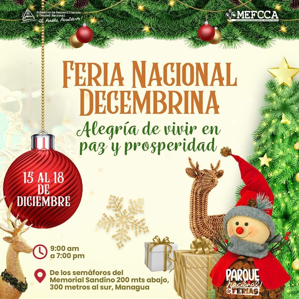BrigitteOcamp11's tweet photo. Feria Nacional Decembrina "Alegría de vivir en paz y prosperidad". 🎊 #DiciembreAlegriasFamiliares https://t.co/aTRkzh69lo