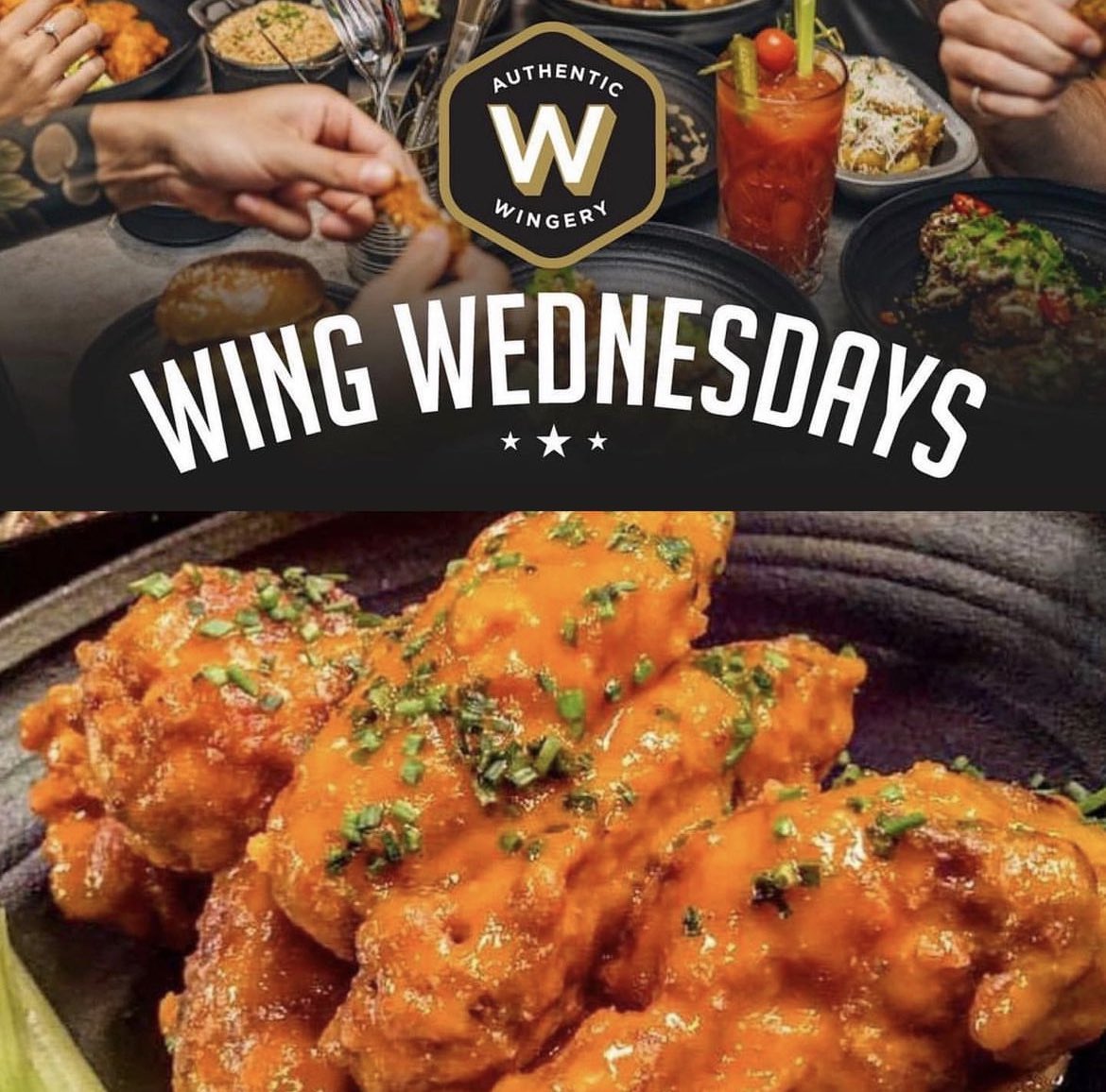 Reserve your spot for Wing Wednesday this week with Buy One Get One 50% Off Our Signature Wings!🍗🤤

Book Now- wingmans.co.uk 

#wingmans #wingmanschicken #london #wingwednesday #chickenwings