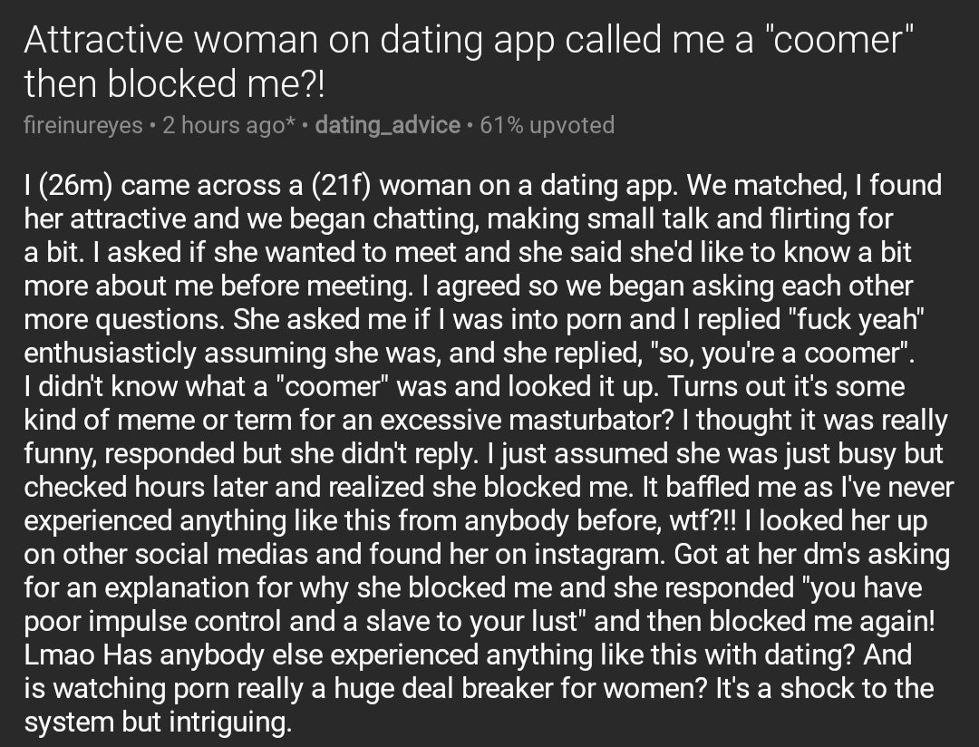 relationships.txt on Twitter "Attractive woman on dating app called me