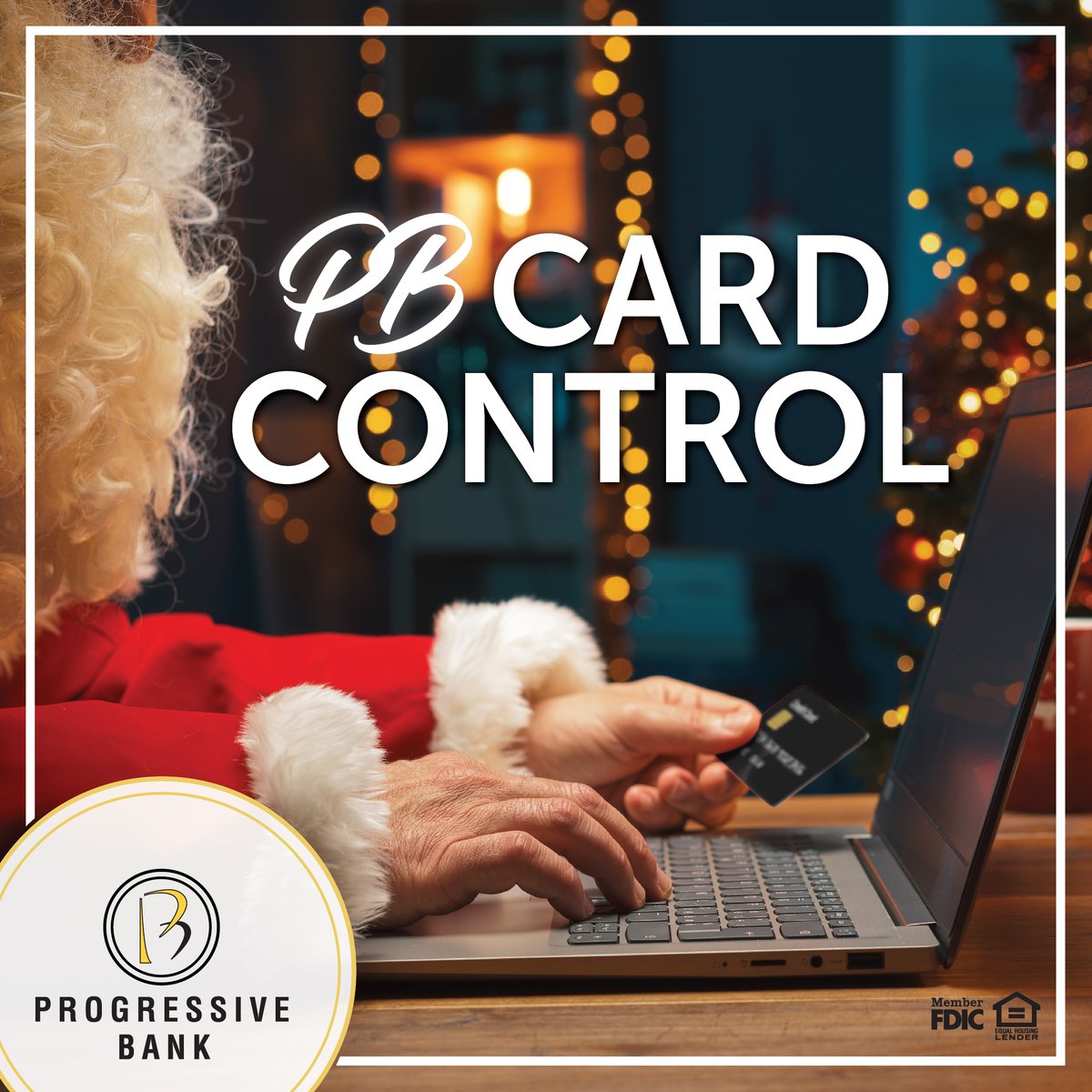 ProgressiveBank's tweet image. Card Control is a great way to protect your debit card during this holiday season. At your fingertips and available from Progressive Bank!

#ProgressiveBank #CardControl