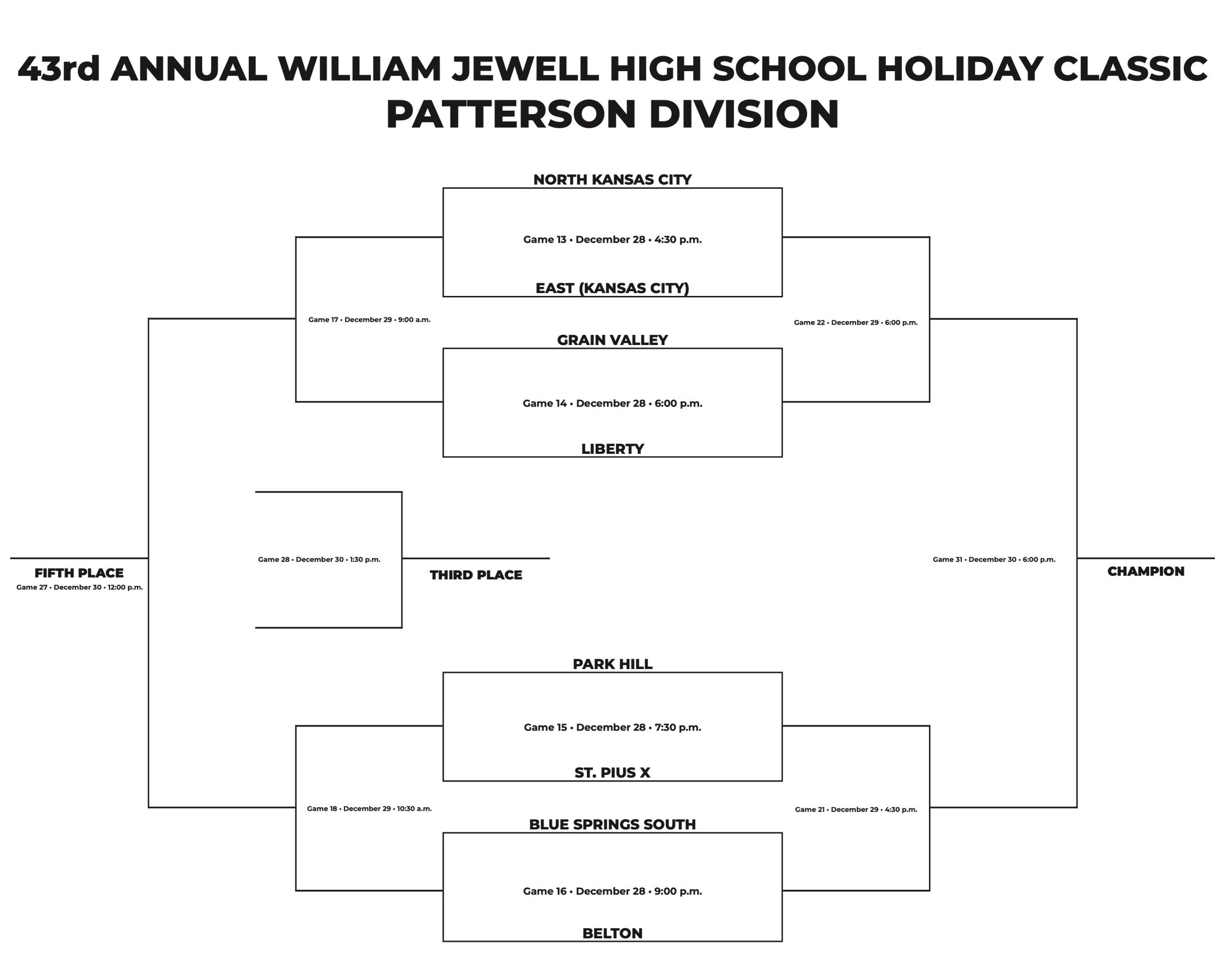 William Jewell Holiday Classic on Twitter "🏆 𝙋𝙖𝙩𝙩𝙚𝙧𝙨𝙤𝙣 𝘿𝙞𝙫𝙞𝙨𝙞𝙤𝙣 🏆