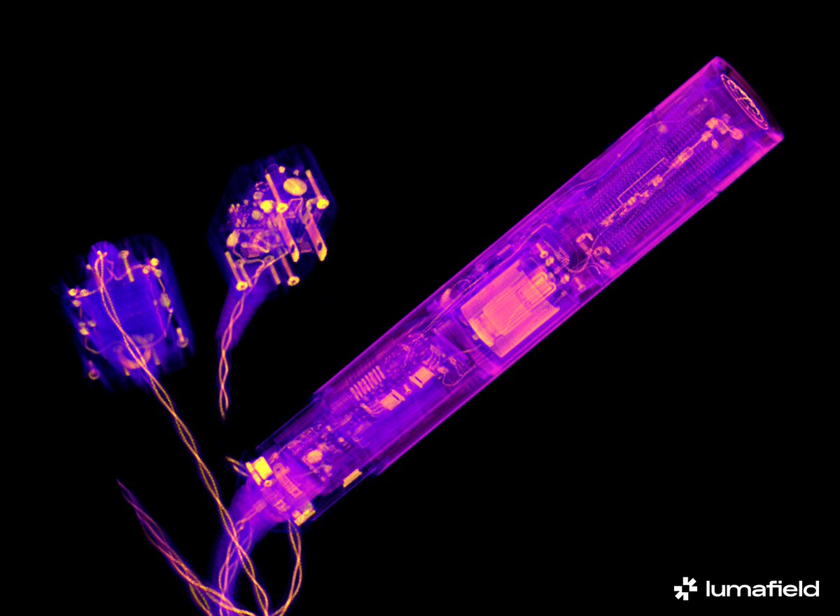 Ever wondered how a <a href="/Dyson/">Dyson</a> Airwrap works? We've looked inside one with our industrial CT scanner. Here's what we found. 🧵

(Or, skip the thread and read about it here: lumafield.com/article/unwrap…)