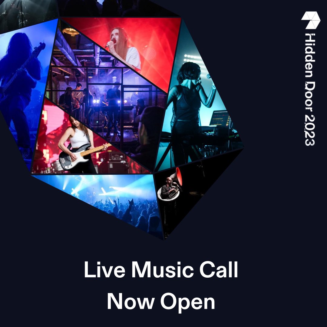 It’s Happening.

Live music call NOW OPEN!

We’re keen to hear from musicians across all genres and styles, artists, bands, electronic music producers, anyone who can put together an amazing live set 

closing date 23rd Jan 

hiddendoorarts.org/live-music-cal…