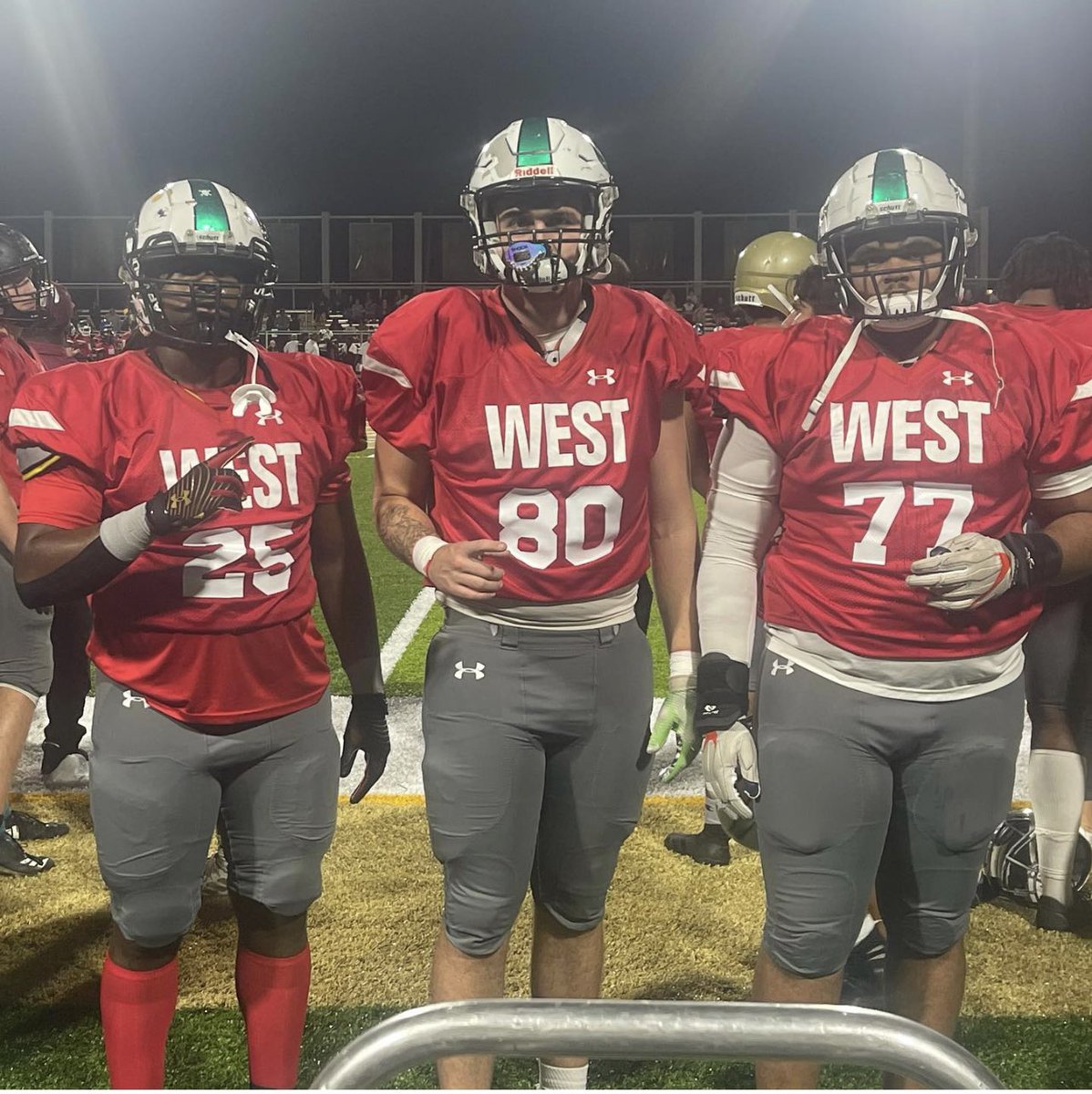 Good Job Last Night by these 3 @TC_Football CRUSADER in the Hillsborough County East vs West All Star Game‼️ @One_OnlyCJ  @JeremyP_DE @AndrewsBaraka #TampaCatholicFootball