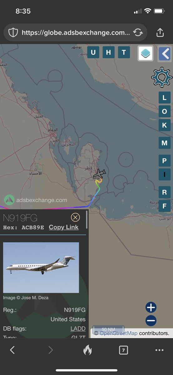 NFLJetTracker's tweet photo. Shahid Khan's jet is in Qatar for the World Cup! https://t.co/3yWMivPfgI
