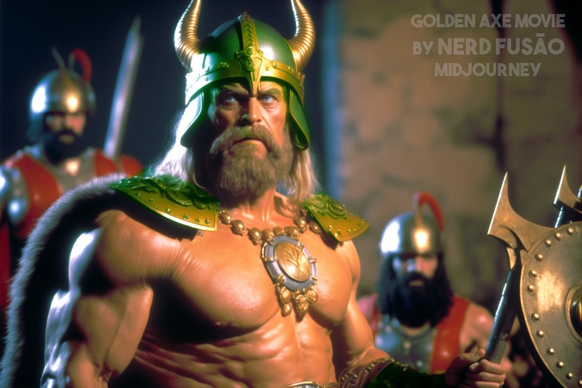 Midjourneydb's tweet photo. Golden Axe https://t.co/6du7nhNhxq