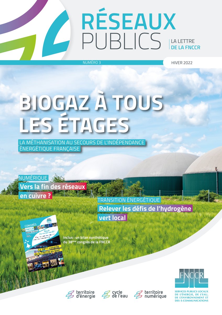 fnccr's tweet photo. 📰Notre dernière lettre #RéseauxPublics #FNCCR vient de paraître. Avec des sujets plus que jamais d'actualité 👀: #biogaz🌿 #sécheresse 💧 #délestage⚡#SDIRVE🚗#BilanCongrès2022 #ACTEE+ #IoT 🛰 et bien plus encore...
A télécharger ici : https://t.co/nf5zvjnAkD https://t.co/bSn7gs7D7T