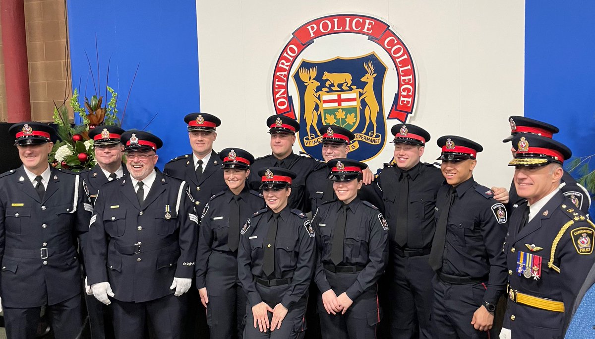 Congratulations and Welcome to the CKPS Family. 
On Dec 9'22, OPC graduated the newest Ont. police officers. These CKPS cadets have worked hard to get to this point and will continue to work hard servicing the citizens of Chatham-Kent. 
Congratulations, and welcome back to CKPS!