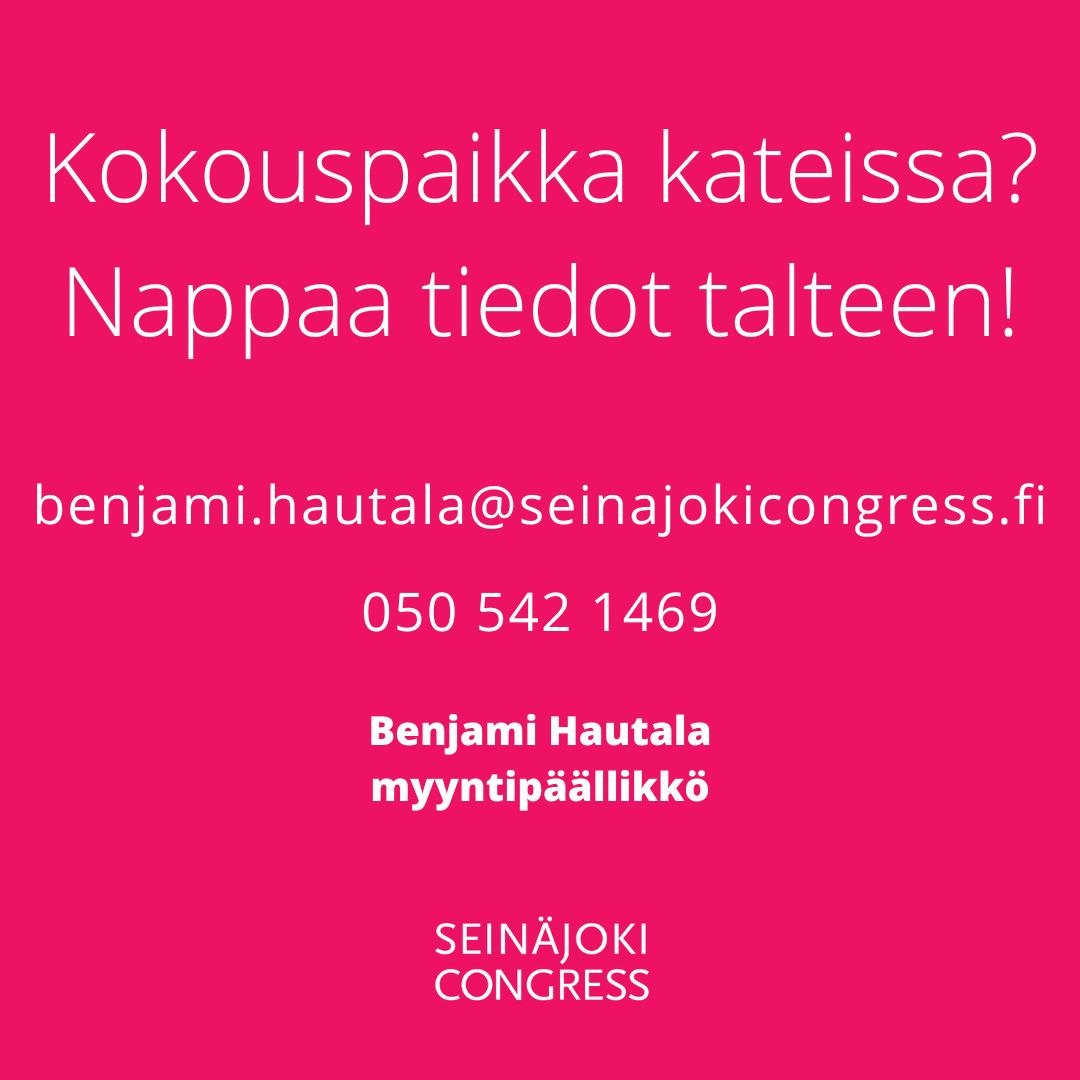 SjkCongress's tweet photo. Kun ensi kerran mietit kokousreissua Seinäjoelle, rimpauta tälle kaverille. #täälläasuuhyväkokous #seinäjoki #kokoustilat https://t.co/yIL4RXnbcU