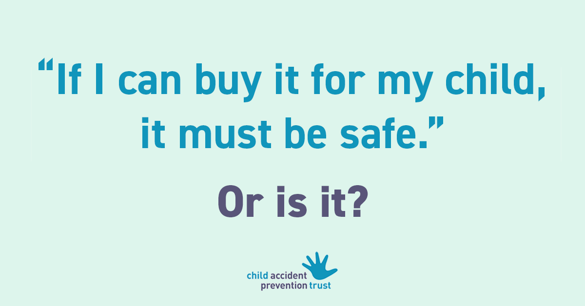 Online marketplaces don’t legally have to check the safety of the toys we buy from their sellers, even though there are strong UK standards for toys.

Please take care and don’t assume that, just because you can buy something, it must be safe.

#SafeToysOnline #BuySafeToys