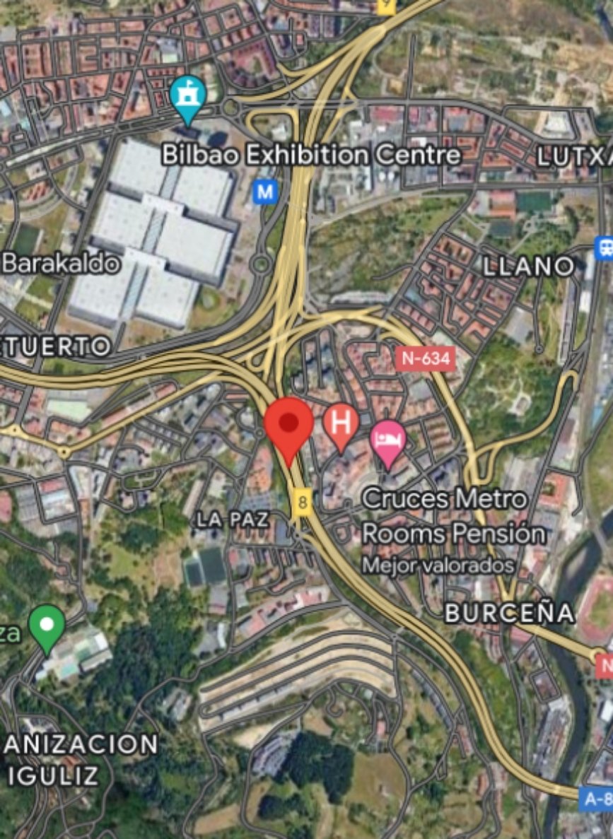 Aviso accidente de tráfico A8 #Barakaldo #Bomberos en camino
Trafiko #Istripua…