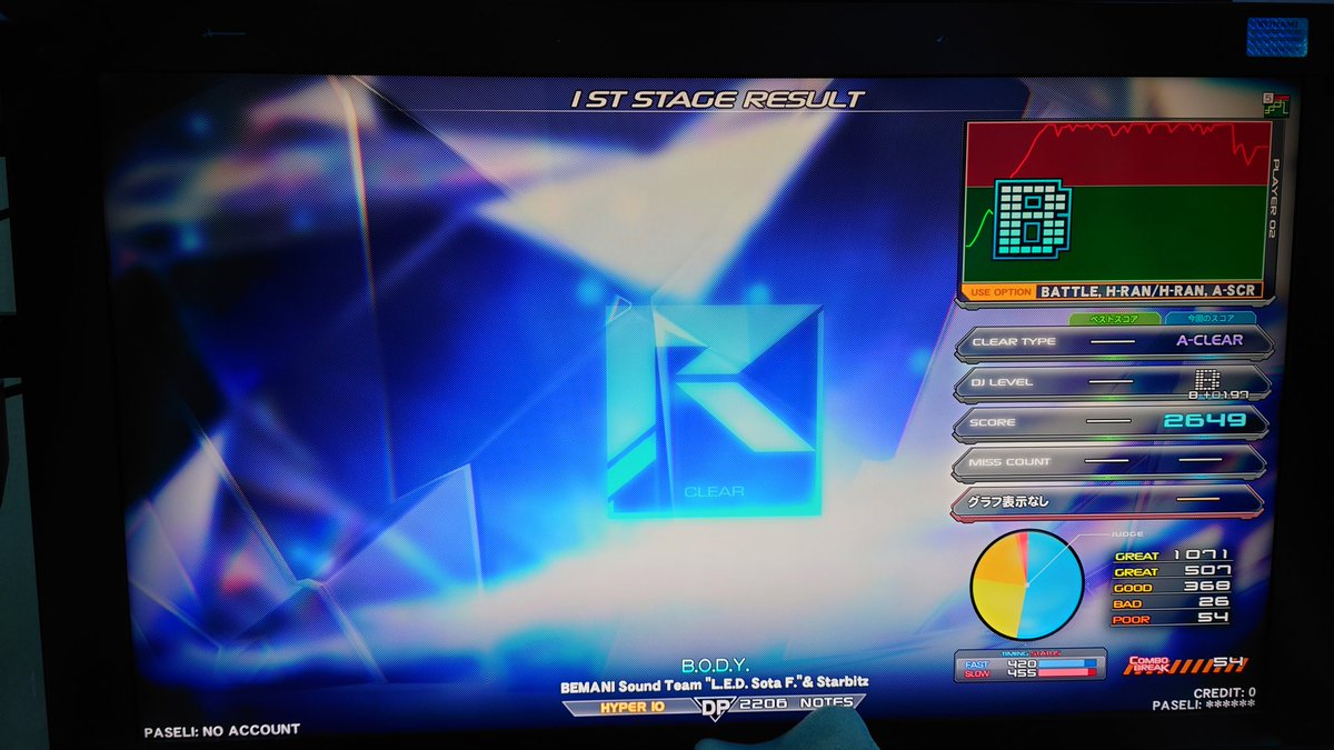 mnemoniq376's tweet photo. B.O.D.Y.のDBHRが面白すぎる　#IIDX #DBHR https://t.co/Tb2f1DeVze
