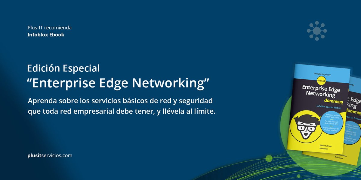 PlusITservicios's tweet image. 🔔 En esta nueva era de redes,el éxito depende de tener una red de nivel empresarial. 

Obtenga el e-book de Infoblox “Enterprise Edge Networking Para Principiantes”, ingresando aquí  👉 bit.ly/3YdzDcd

Plus-IT
plusitservicios.com

#ciberseguridad #informeIT #plusIT