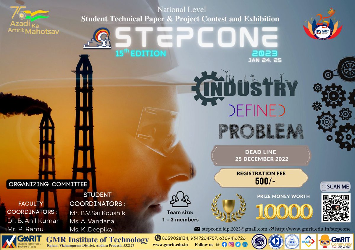 Introducing One of Our Specialties!!!
"Industry Defined Problem"
Time to Think Big...
<a href="/GMRIT1997/">GMR Institute of Technology</a> #stepconoe2023 #collegefest #events #INDUSTRY #problem #solving #solutions