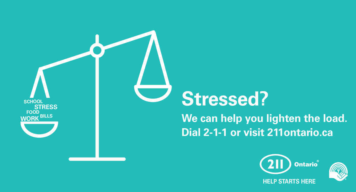 For many Ontarians, it can be difficult to stretch a budget. Dial 2-1-1 to explore supports for your situation in your community, including:
- Food programs
- Housing
- Financial assistance programs

Dial 2-1-1 or search online at 211centralsouth.ca
#HelpStartsHere