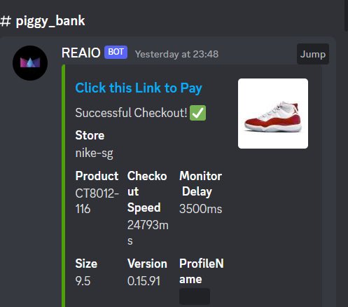 Shopback #yyds Bot: @RE_AIO Proxies: @OculusProxies Best Support: @GaiGaiFNF CG: @BrenNotify_