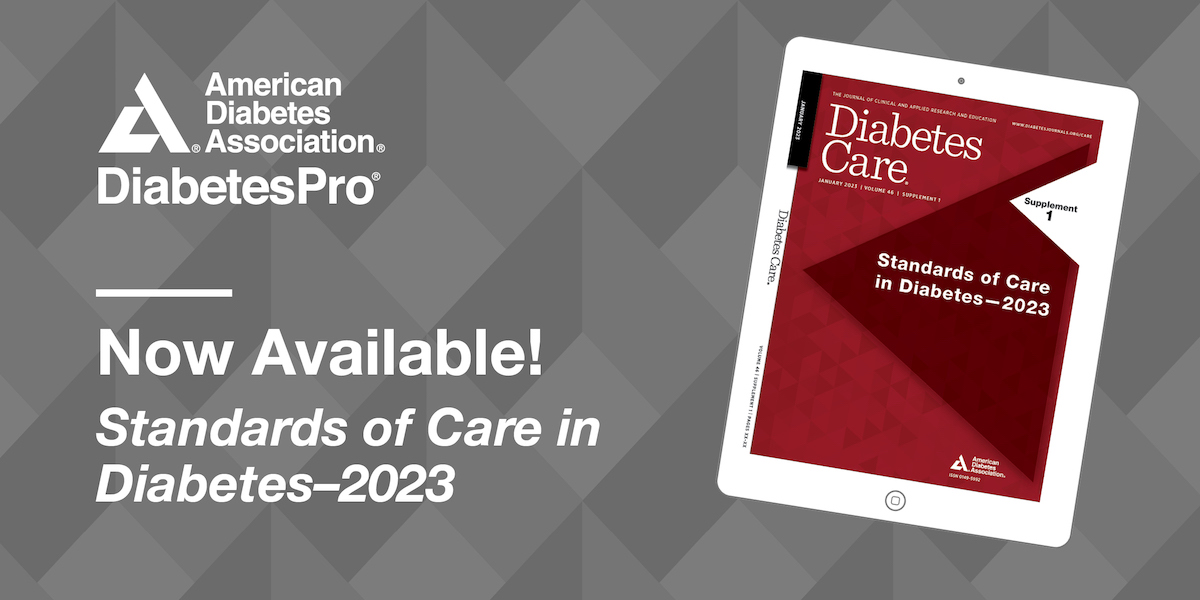 ADA DiabetesPro on Twitter "The ADA published the 2023 update to the